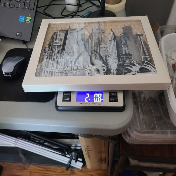 Vintage 1992 3D City Skyline Jigsaw Puzzle Size Gray White NEW in Box - Picture 8 of 8